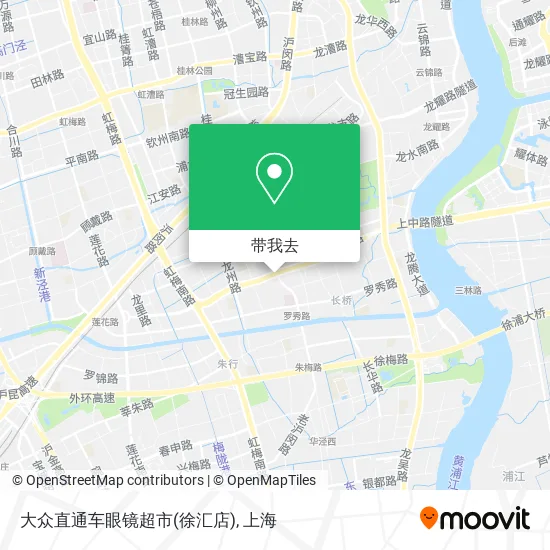 大众直通车眼镜超市(徐汇店)地图
