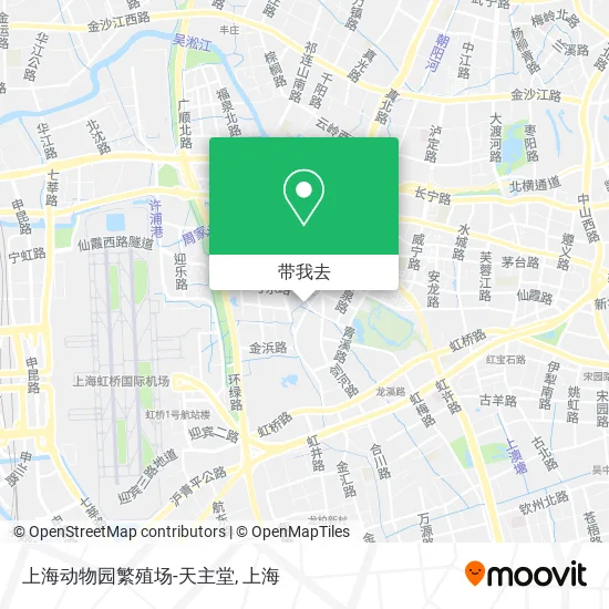 上海动物园繁殖场-天主堂地图
