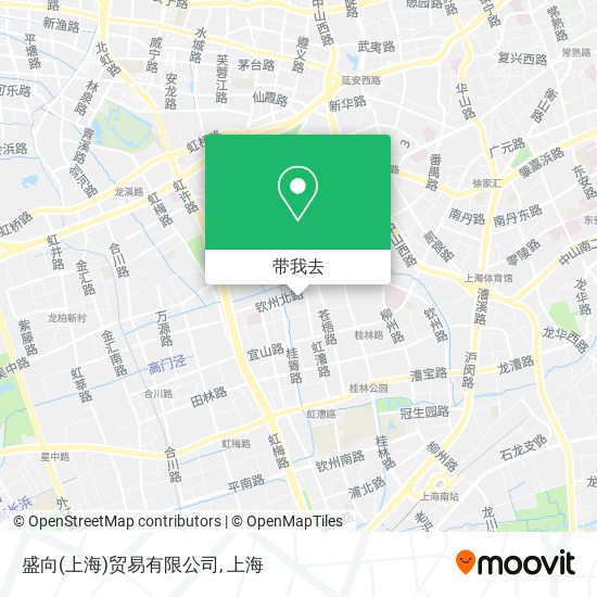 盛向(上海)贸易有限公司地图