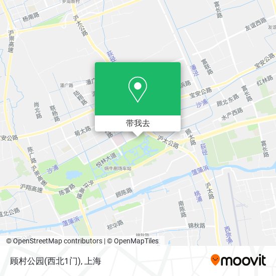 顾村公园(西北1门)地图