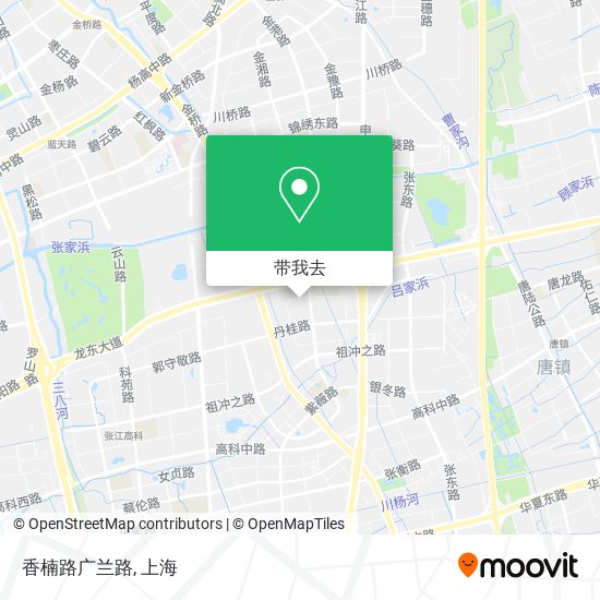 香楠路广兰路地图