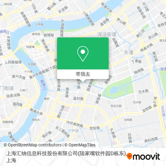 上海汇纳信息科技股份有限公司(陆家嘴软件园D栋东)地图