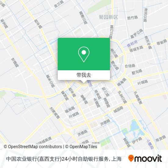 中国农业银行(嘉西支行)24小时自助银行服务地图