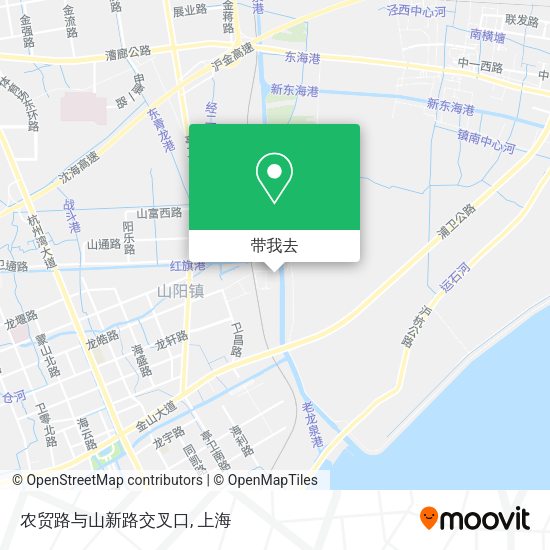 农贸路与山新路交叉口地图
