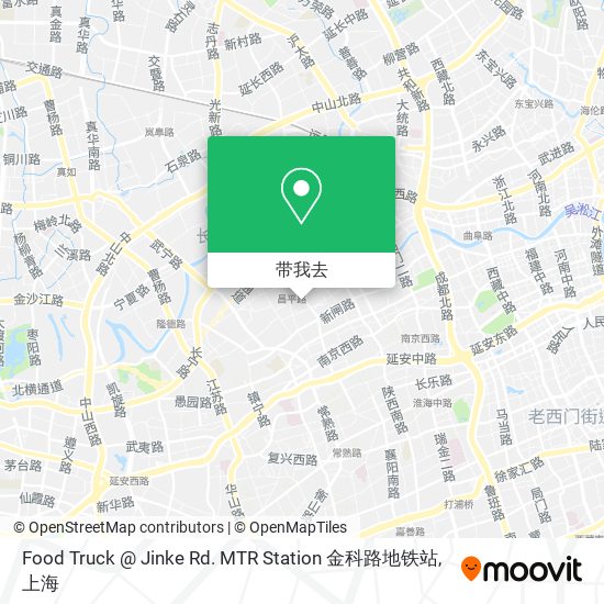 Food Truck @ Jinke Rd. MTR Station 金科路地铁站地图