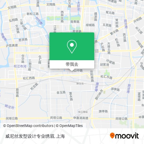 威尼丝发型设计专业绣眉地图