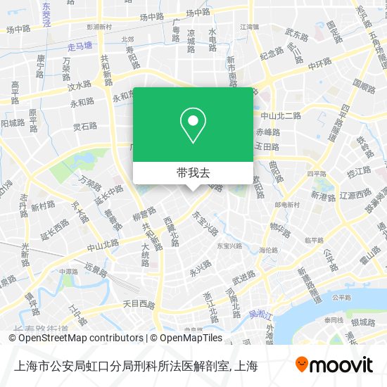 上海市公安局虹口分局刑科所法医解剖室地图