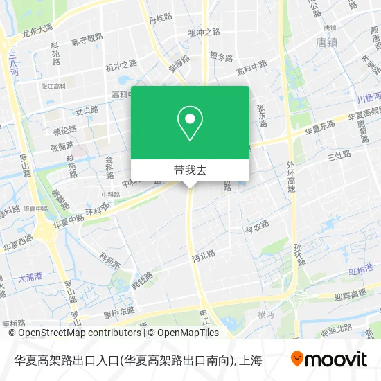 华夏高架路出口入口(华夏高架路出口南向)地图