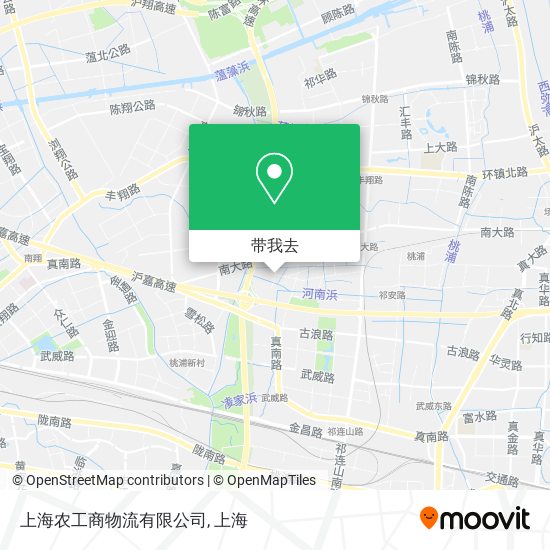 上海农工商物流有限公司地图