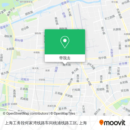 上海工务段何家湾线路车间桃浦线路工区地图