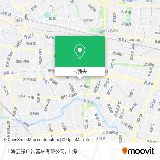 上海芸缘广告器材有限公司地图