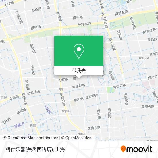 梧佶乐器(关岳西路店)地图