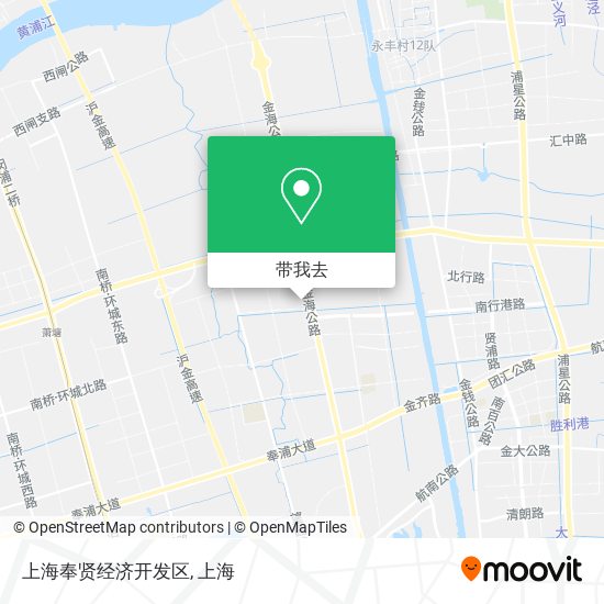 上海奉贤经济开发区地图