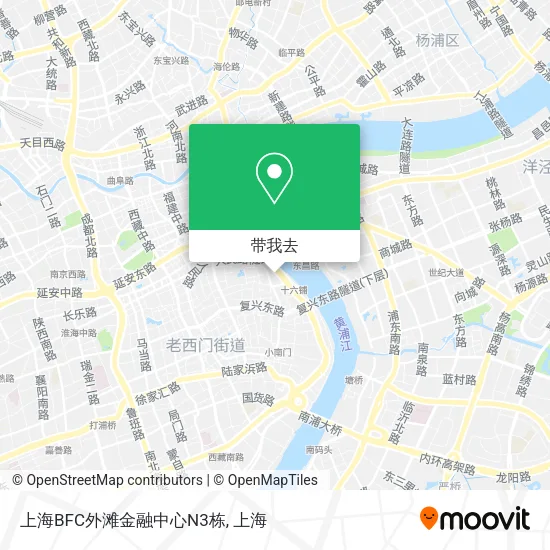上海BFC外滩金融中心N3栋地图