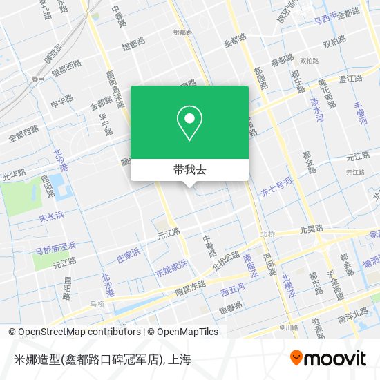米娜造型(鑫都路口碑冠军店)地图