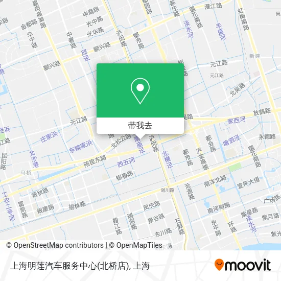 上海明莲汽车服务中心(北桥店)地图