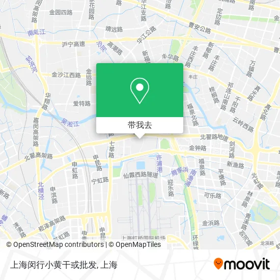 上海闵行小黄干或批发地图