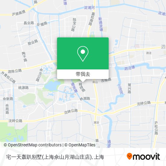 宅一天轰趴别墅(上海佘山月湖山庄店)地图
