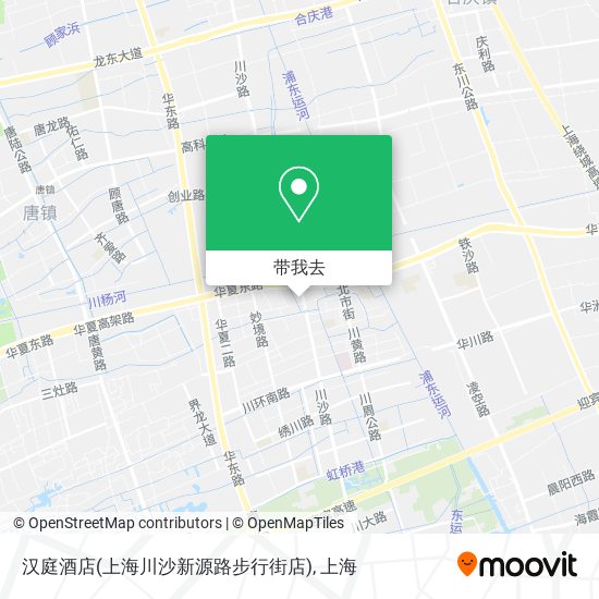 汉庭酒店(上海川沙新源路步行街店)地图