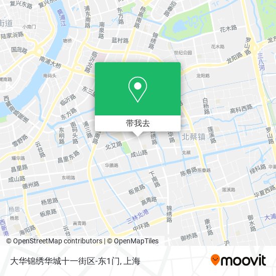 大华锦绣华城十一街区-东1门地图