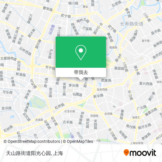 天山路街道阳光心园地图