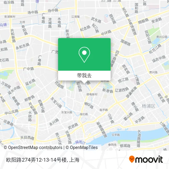 欧阳路274弄12-13-14号楼地图