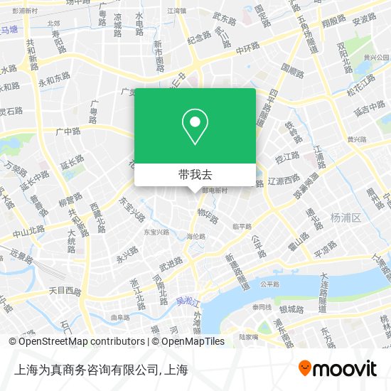 上海为真商务咨询有限公司地图
