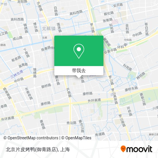 北京片皮烤鸭(御青路店)地图