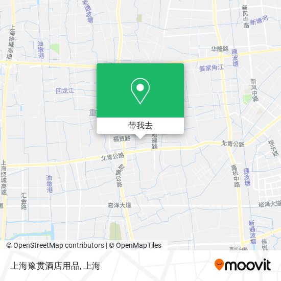 上海豫贯酒店用品地图