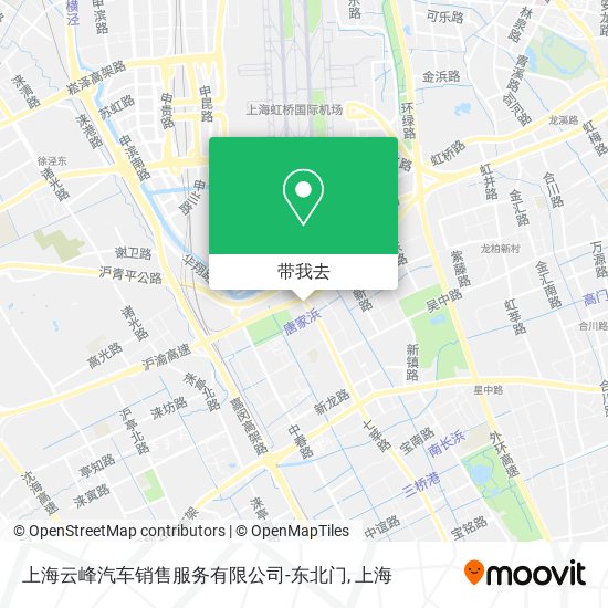上海云峰汽车销售服务有限公司-东北门地图