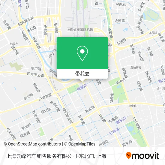 上海云峰汽车销售服务有限公司-东北门地图