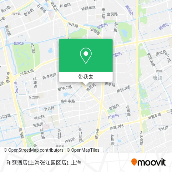 和颐酒店(上海张江园区店)地图