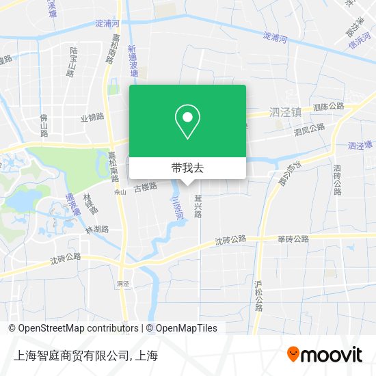 上海智庭商贸有限公司地图