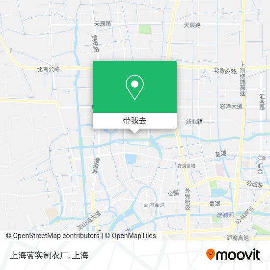 上海蓝实制衣厂地图