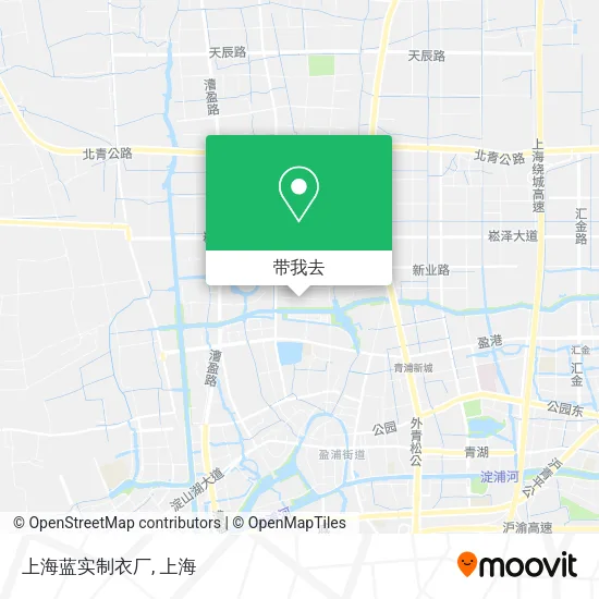 上海蓝实制衣厂地图