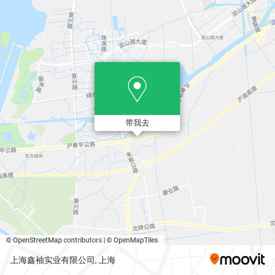 上海鑫袖实业有限公司地图