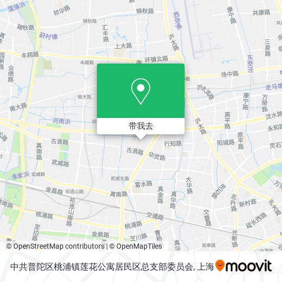 中共普陀区桃浦镇莲花公寓居民区总支部委员会地图