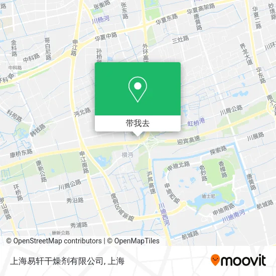 上海易轩干燥剂有限公司地图
