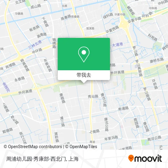 周浦幼儿园·秀康部-西北门地图