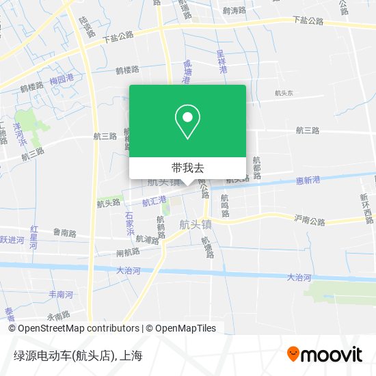 绿源电动车(航头店)地图