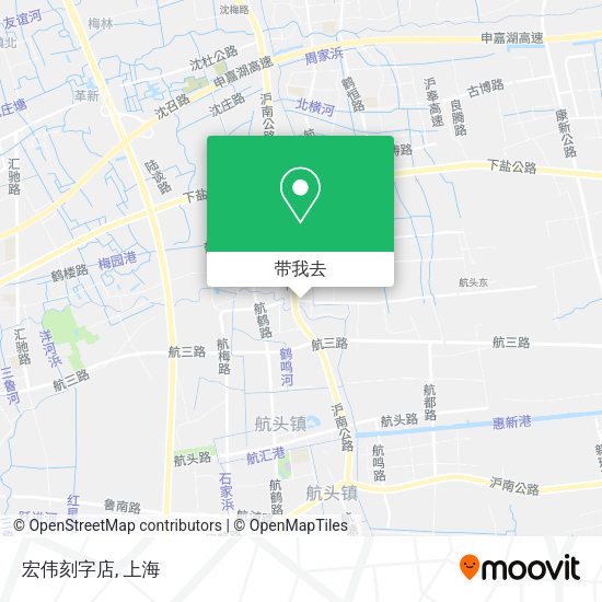 宏伟刻字店地图