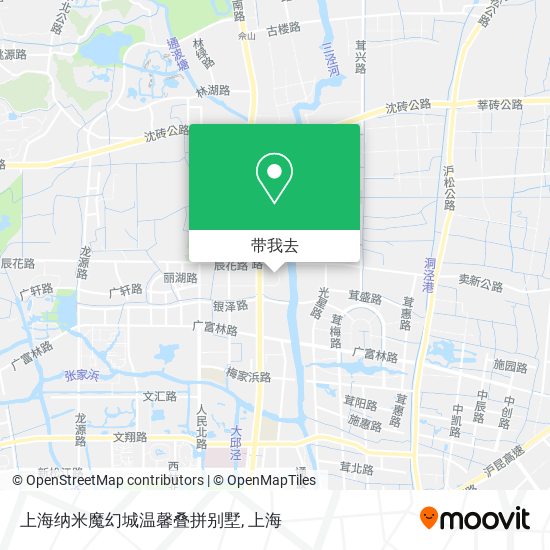 上海纳米魔幻城温馨叠拼别墅地图