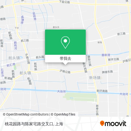 桃花园路与陈家宅路交叉口地图