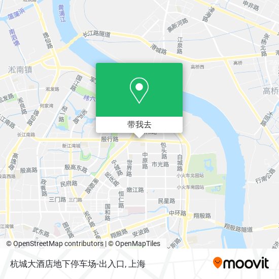 杭城大酒店地下停车场-出入口地图