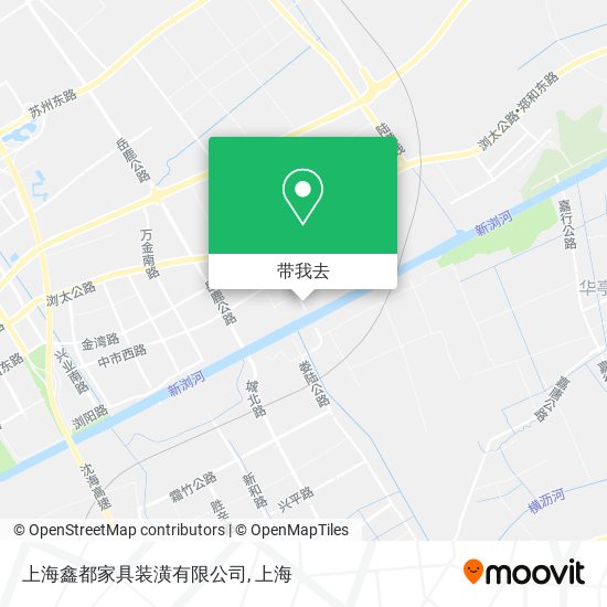 上海鑫都家具装潢有限公司地图