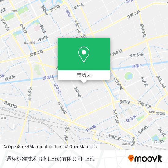 通标标准技术服务(上海)有限公司地图