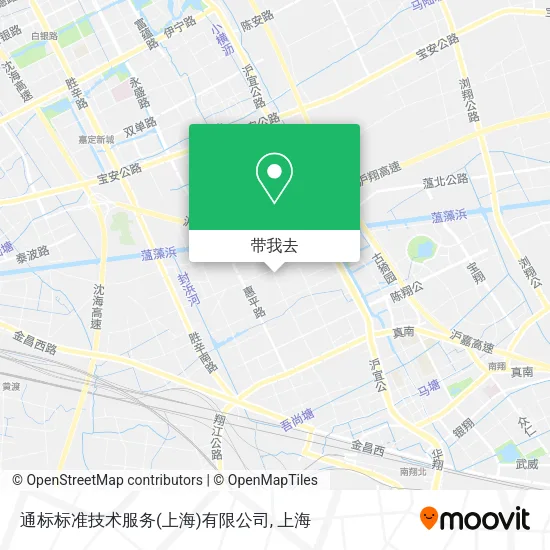 通标标准技术服务(上海)有限公司地图