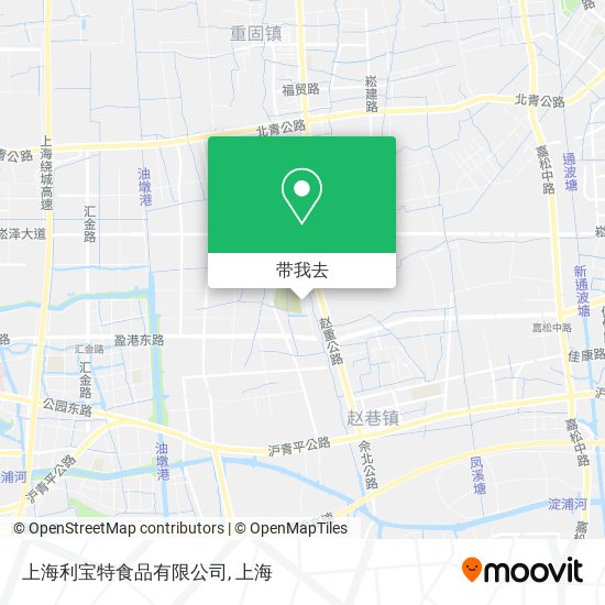 上海利宝特食品有限公司地图