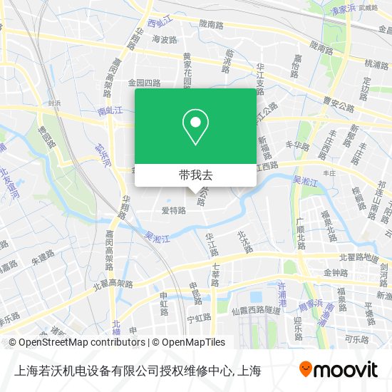 上海若沃机电设备有限公司授权维修中心地图