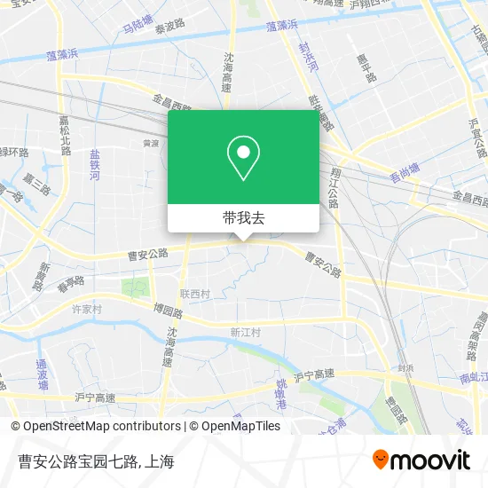 曹安公路宝园七路地图